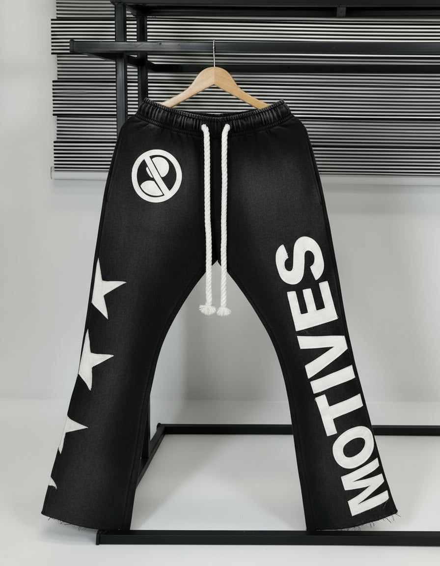 Black "3 Star" Sweats