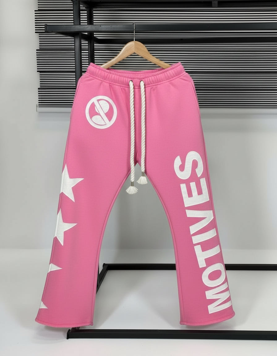 Pink "3 Star" Sweats